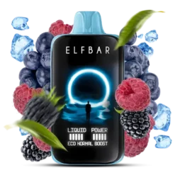 ELF BAR MOON LIGHT 40K PUFFS - BLUE RAZZ ICE – 5% Nic – Type C Rechargeable