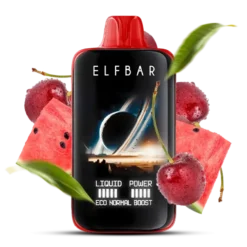 ELF BAR MOON LIGHT 40K PUFFS - CHERRY WATERMELON – 5% Nic – Type C Rechargeable