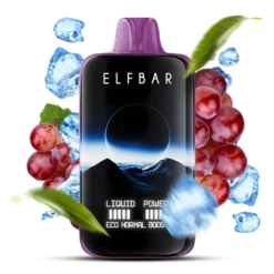 ELF BAR MOON LIGHT 40K PUFFS - GRAPE ICE – 5% Nic – Type C Rechargeable